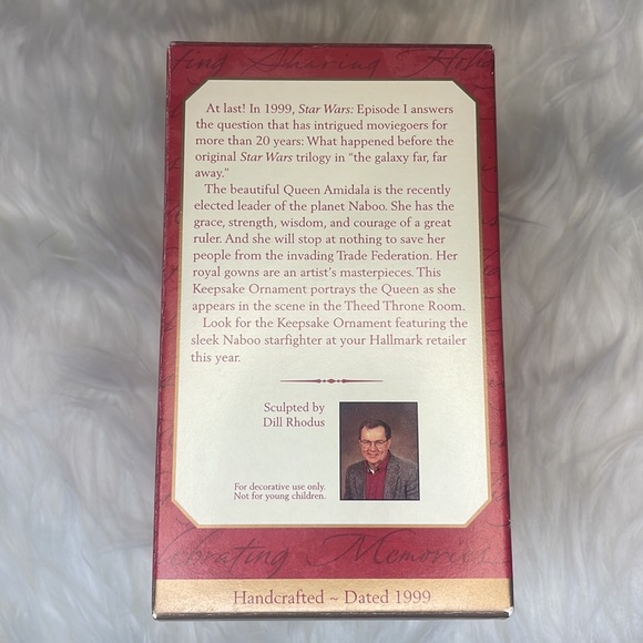 Vintage Star Wars Queen Amidala Hallmark Keepsake Christmas Ornament / NIB - Picture 3 of 6